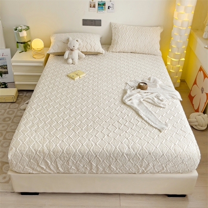 91家纺网 家纺一手货源 找家纺 （总）名兮家居 2023新款高克重加厚兔毛绒床笠