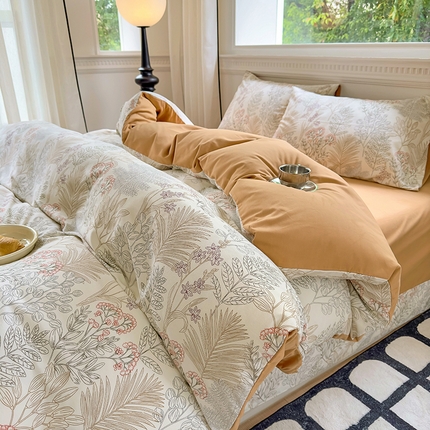 91家纺网 家纺一手货源 找家纺 （总）田野 2023新款全棉加厚活性磨毛四件套