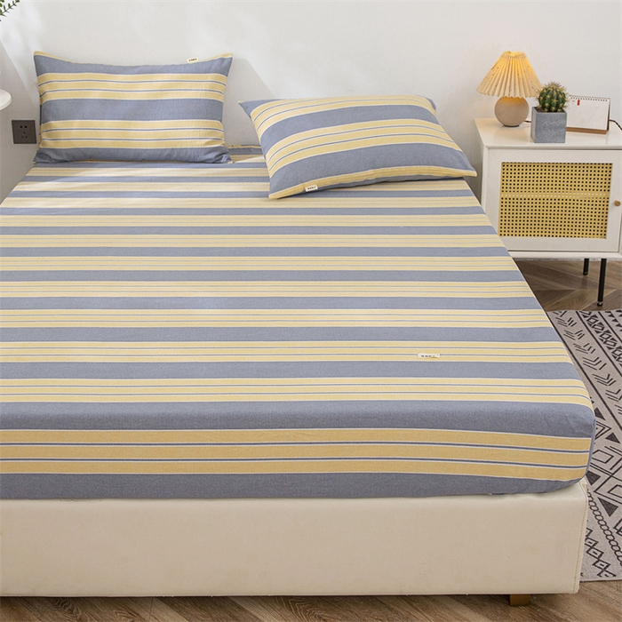 91家纺网 家纺一手货源 找家纺 棉乐町 2025新款老粗布床笠 温馨