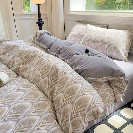 91家纺网 家纺一手货源 找家纺 （总）田野 2023新款全棉加厚活性磨毛四件套