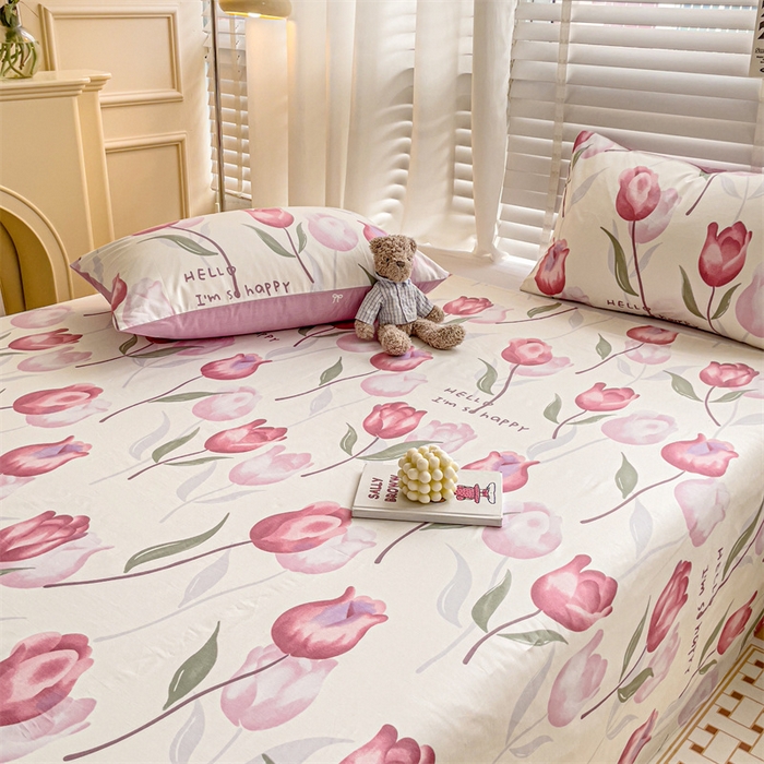 91家纺网 家纺一手货源 找家纺 名兮家居 2023新款全棉简约印花枕套 花间如梦