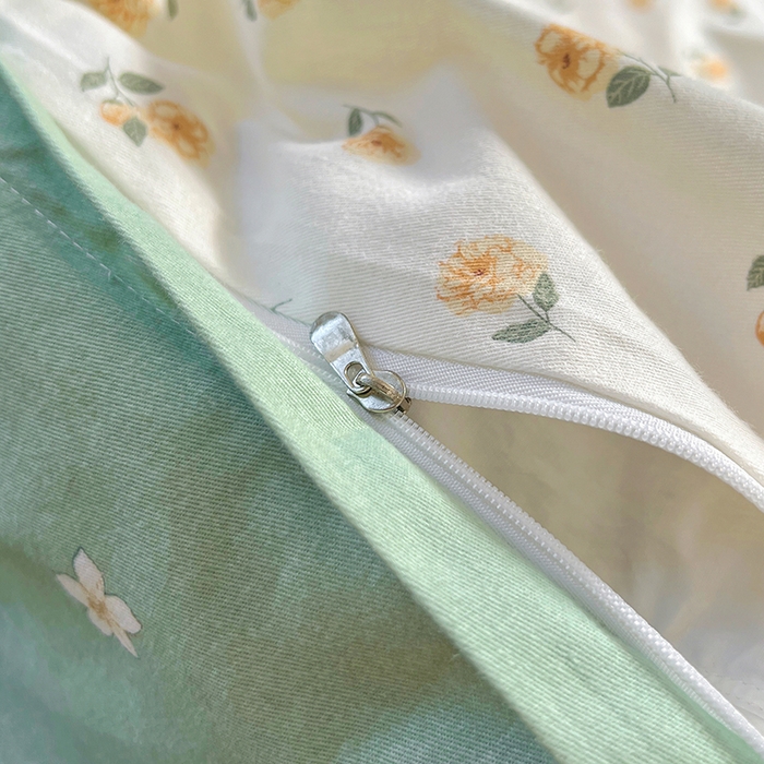 91家纺网 家纺一手货源 找家纺 田野 2023新款全棉加厚活性磨毛四件套 花蜜