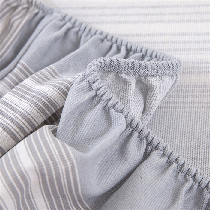 91家纺网 家纺一手货源 找家纺 棉乐町 2025新款老粗布床笠 淡雅