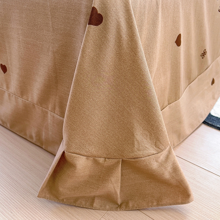 91家纺网 家纺一手货源 找家纺 田野 2023新款全棉加厚活性磨毛四件套 幸运日