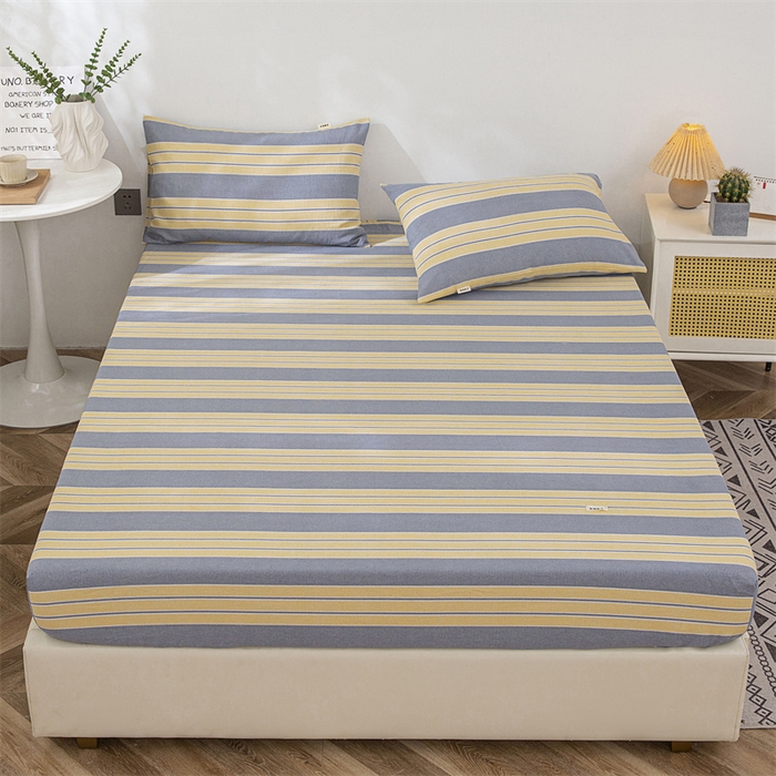 91家纺网 家纺一手货源 找家纺 棉乐町 2025新款老粗布床笠 温馨