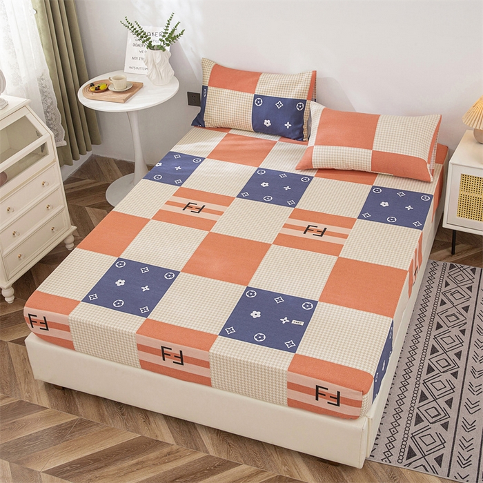 91家纺网 家纺一手货源 找家纺 棉乐町 2025新款老粗布床笠 简尚