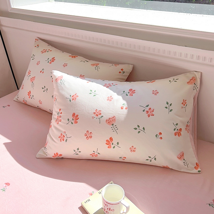 91家纺网 家纺一手货源 找家纺 田野 2023新款全棉加厚活性磨毛四件套 恬美