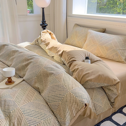 91家纺网 家纺一手货源 找家纺 （总）田野 2023新款全棉加厚活性磨毛四件套