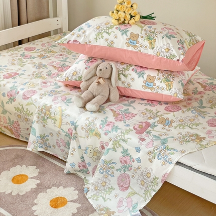 91家纺网 家纺一手货源 找家纺 （总）名兮家居 2023新款全棉简约印花枕套