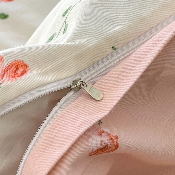 91家纺网 家纺一手货源 找家纺 田野 2023新款全棉加厚活性磨毛四件套 恬美