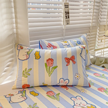 91家纺网 家纺一手货源 找家纺 （总）名兮家居 2023新款全棉简约印花枕套