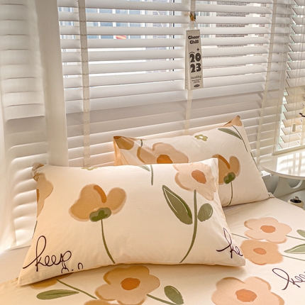 91家纺网 家纺一手货源 找家纺 （总）名兮家居 2023新款全棉简约印花枕套