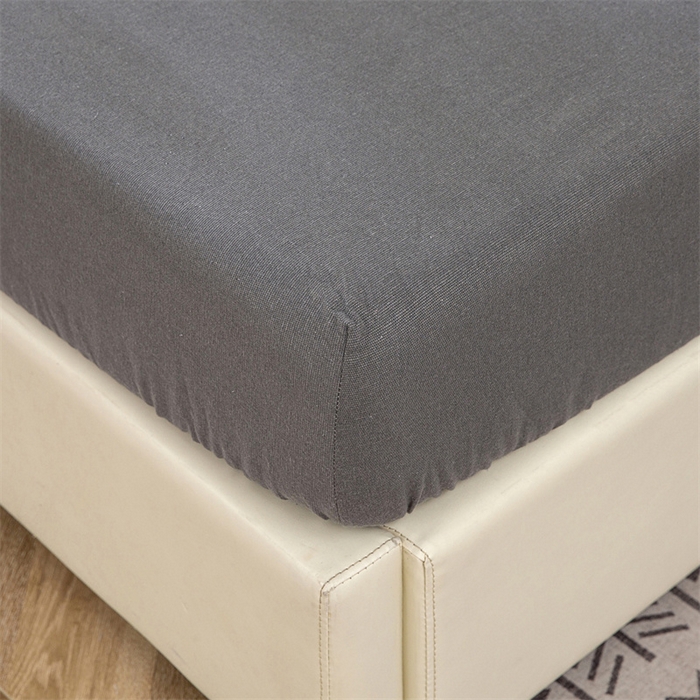 91家纺网 家纺一手货源 找家纺 首爱家纺 2025新款纯棉老粗布床笠 傍晚