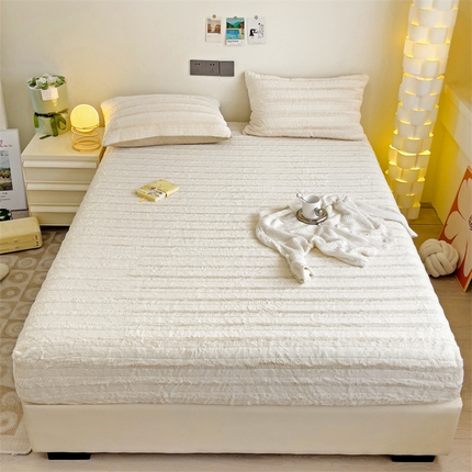 91家纺网 家纺一手货源 找家纺 （总）名兮家居 2023新款高克重加厚兔毛绒床笠