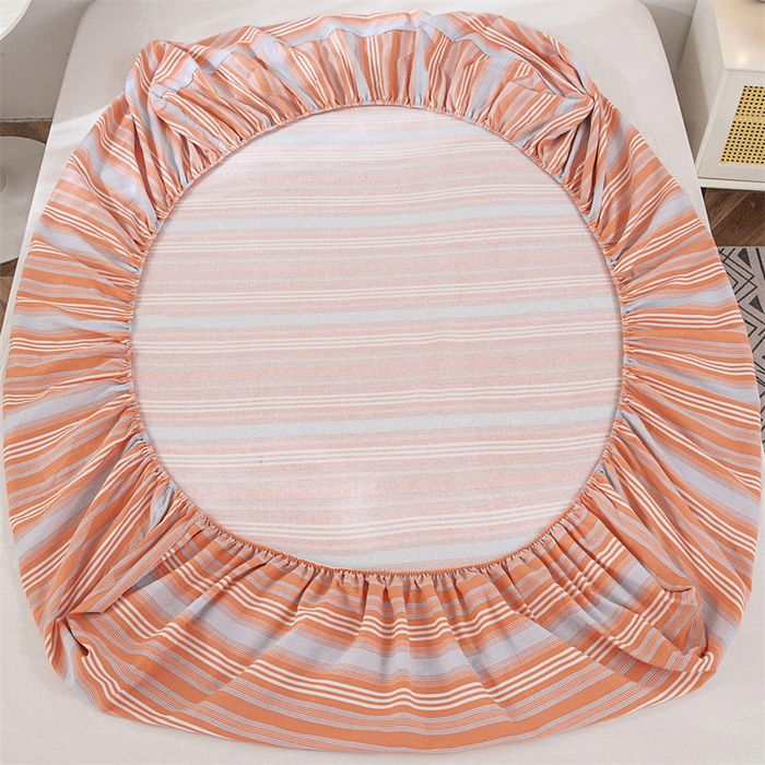 91家纺网 家纺一手货源 找家纺 棉乐町 2025新款老粗布床笠 热恋