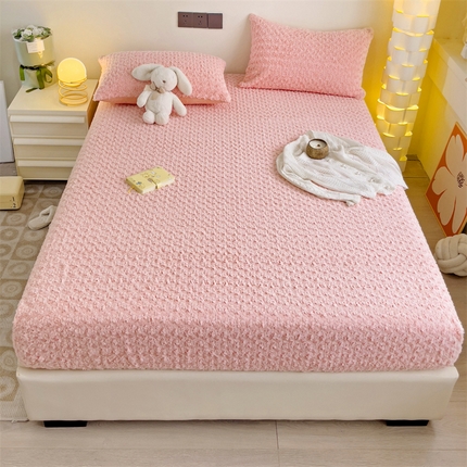 91家纺网 家纺一手货源 找家纺 （总）名兮家居 2023新款高克重加厚兔毛绒床笠