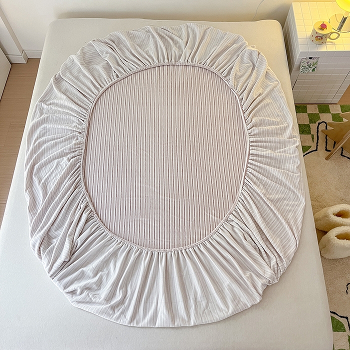 91家纺网 家纺一手货源 找家纺 三朵 2023年新款秋冬牛奶绒床笠 洛卡豆沙