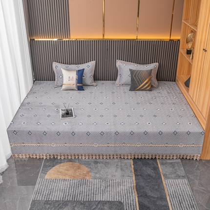 91家纺网 家纺一手货源 找家纺 （总）手艺人 2025新款牛奶绒炕盖榻榻米炕垫新款水溶边K217-K252