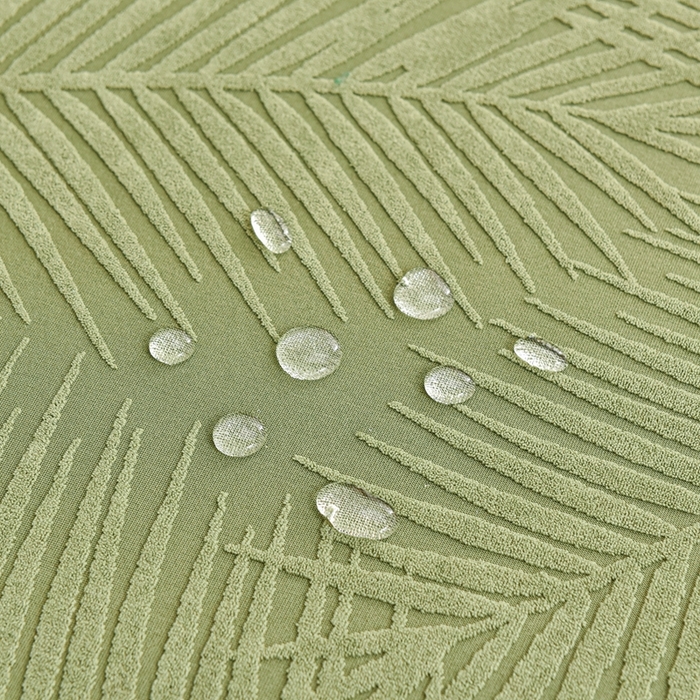 91家纺网 家纺一手货源 找家纺 逐日沙发套 2023新款防水提花沙发套直排-羽叶 提花防水-羽叶 绿色