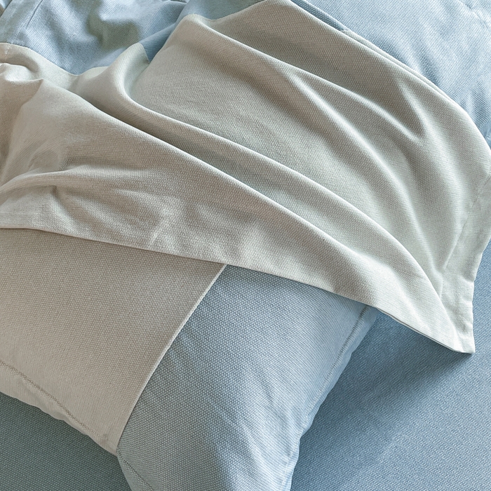 91家纺网 家纺一手货源 找家纺 金麦 2023新款全棉磨毛原棉宽边刺绣四件套系列-梦娜 梦娜-蓝