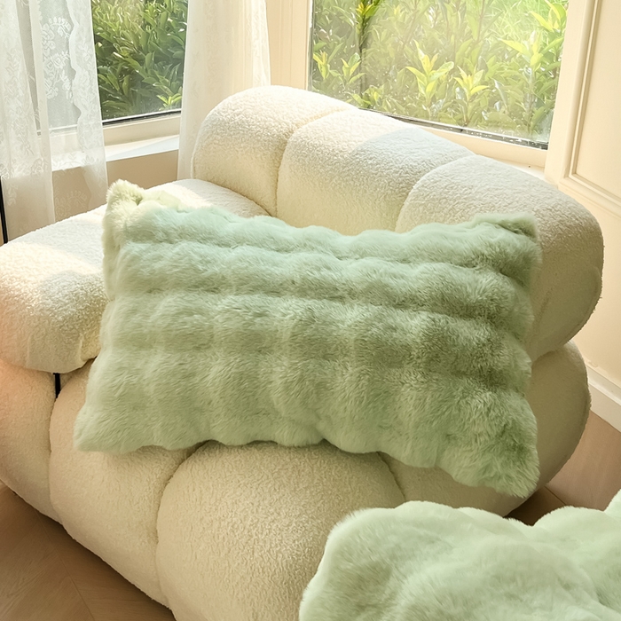 91家纺网 家纺一手货源 找家纺 慕尚 2025新款480g加厚兔毛绒兔兔绒四件套 薇妮抹茶