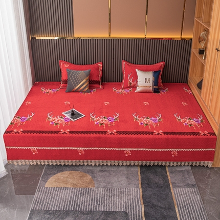 91家纺网 家纺一手货源 找家纺 （总）手艺人 2025新款牛奶绒炕盖榻榻米炕垫新款水溶边K217-K252