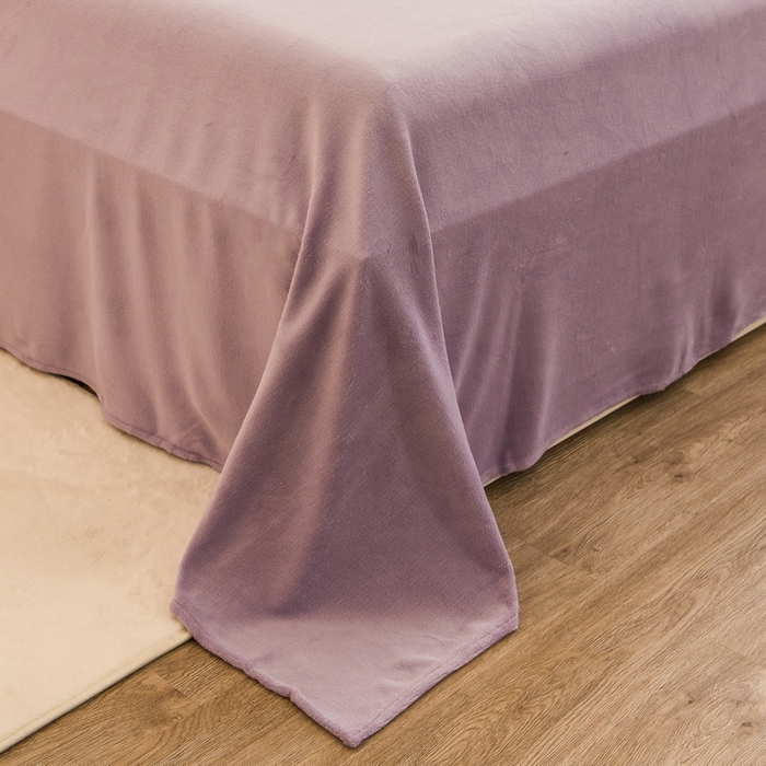 91家纺网 家纺一手货源 找家纺 丝羽坊 2023新款加厚小清新牛奶绒印花四件套单被套 彩虹兔