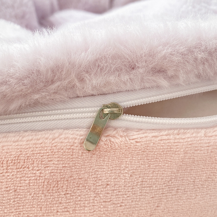 91家纺网 家纺一手货源 找家纺 澳梵 2023新款【山茶花】小香风刺绣兔兔绒牛奶绒四件 山茶花-紫粉