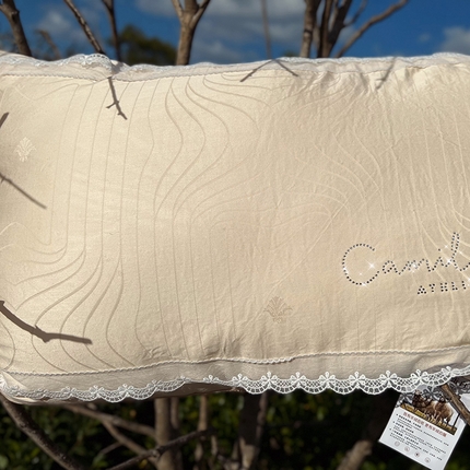 91家纺网 家纺一手货源 找家纺 （总）拾光枕芯 2023新款羊绒蛋白蕾丝枕