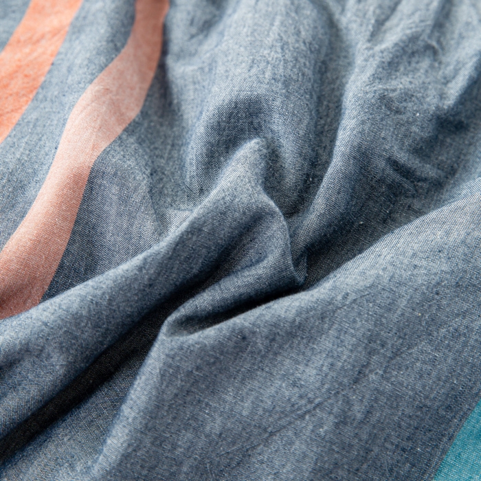 91家纺网 家纺一手货源 找家纺 鸣升 23新款无印风全棉花被色织水洗棉100%冬被子被芯 希尔威亚兰