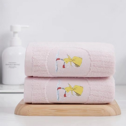 （总）心云家纺 2023新款可爱少女系列全棉毛巾浴巾
