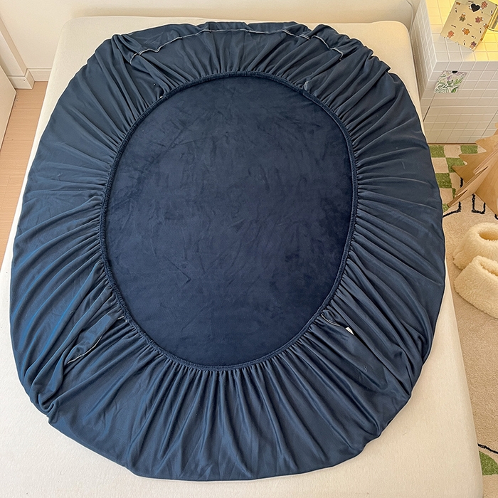 91家纺网 家纺一手货源 找家纺 （总）三朵 2023年新款秋冬牛奶绒床笠