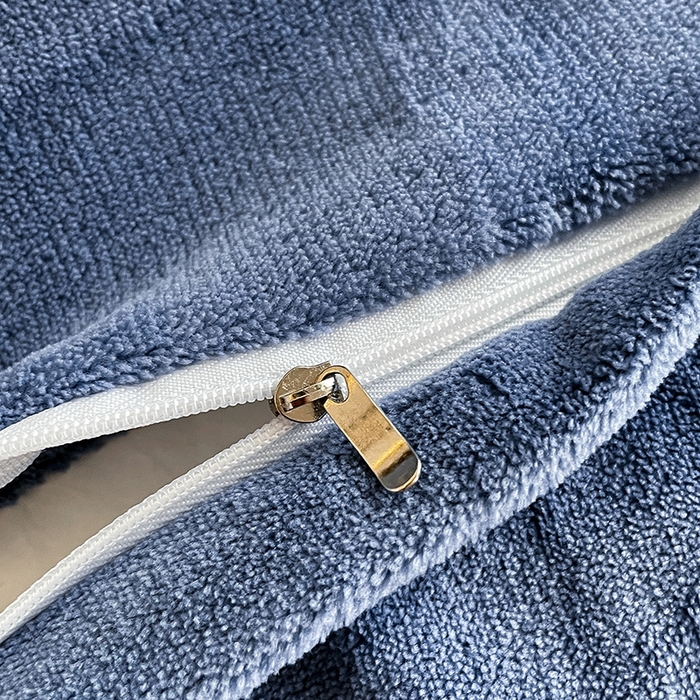 91家纺网 家纺一手货源 找家纺 澳梵 2023新款雕花牛奶绒贝壳边工艺四件套 律动-蓝