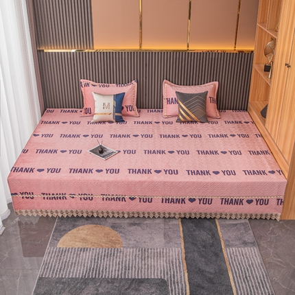 91家纺网 家纺一手货源 找家纺 （总）手艺人 2025新款牛奶绒炕盖榻榻米炕垫新款水溶边K217-K252