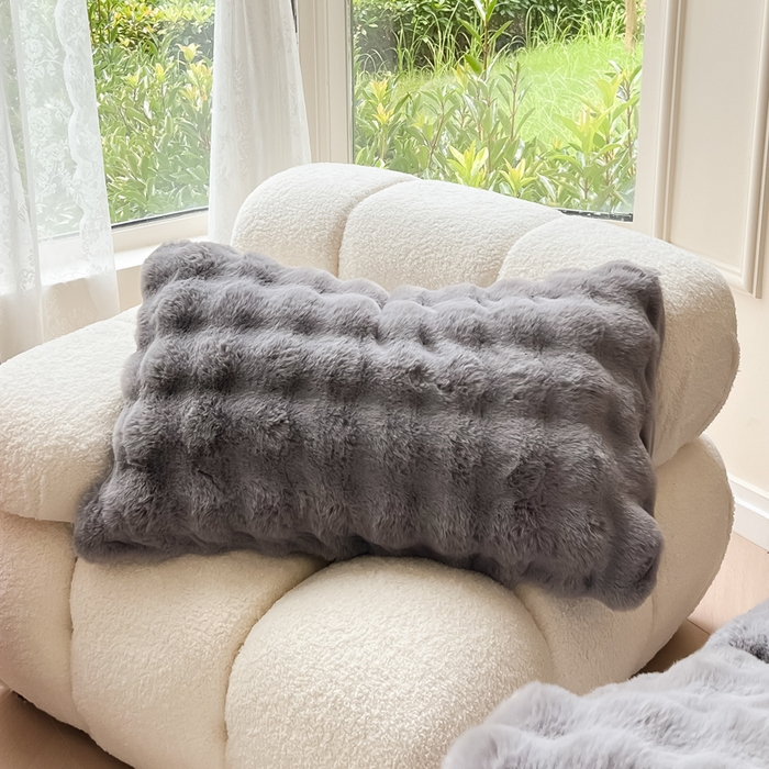 91家纺网 家纺一手货源 找家纺 慕尚 2025新款480g加厚兔毛绒兔兔绒四件套 薇妮绅士灰