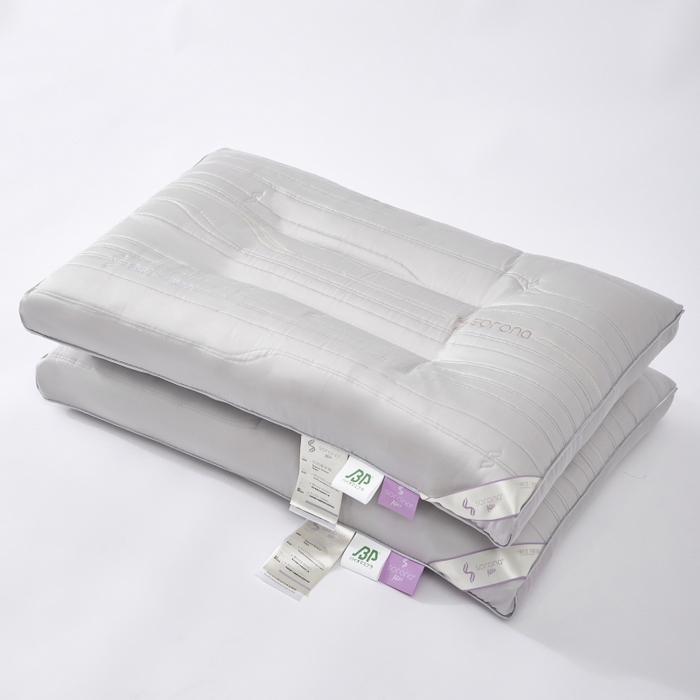 91家纺网 家纺一手货源 找家纺 拾光枕芯 2023新款米丝弹索罗娜杜邦枕头枕芯 杜邦枕灰色