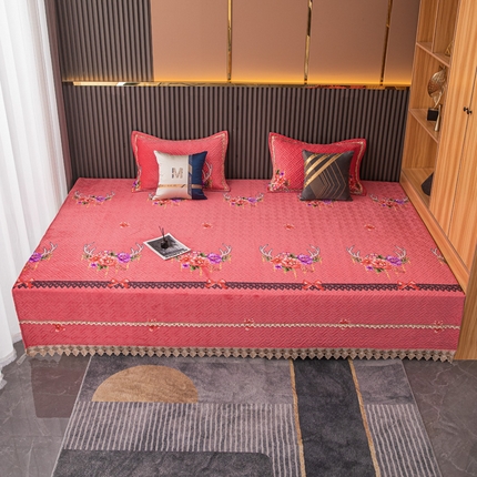 91家纺网 家纺一手货源 找家纺 （总）手艺人 2025新款牛奶绒炕盖榻榻米炕垫新款水溶边K217-K252