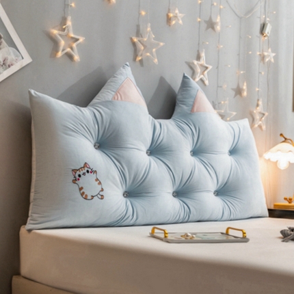 91家纺网 家纺一手货源 找家纺 （总）碧尔家居 2025新款ins风猫长条床靠背靠垫靠枕