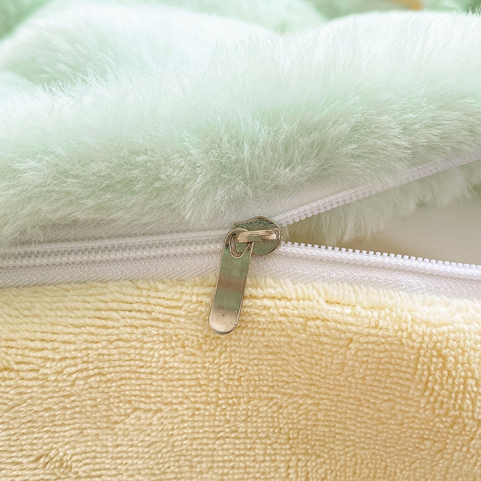 91家纺网 家纺一手货源 找家纺 澳梵 2023新款【山茶花】小香风刺绣兔兔绒牛奶绒四件 山茶花-嫩绿