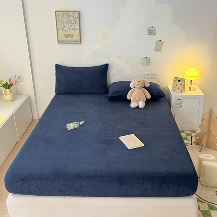 91家纺网 家纺一手货源 找家纺 （总）三朵 2023年新款秋冬牛奶绒床笠