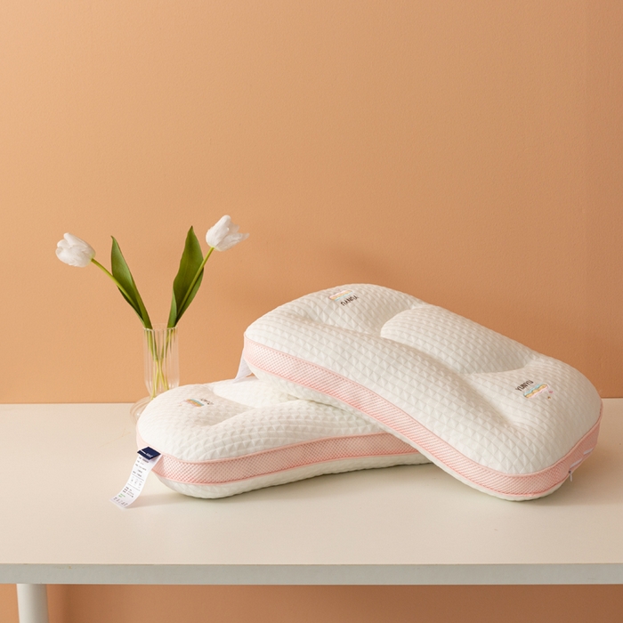 91家纺网 家纺一手货源 找家纺 （总）拾光枕芯 2023新款天丝针织棉彩虹儿童枕男宝枕头枕芯