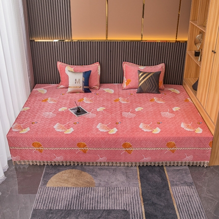 91家纺网 家纺一手货源 找家纺 （总）手艺人 2025新款牛奶绒炕盖榻榻米炕垫新款水溶边K217-K252