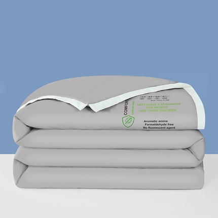 飞翔家纺 2023新款断角压花大豆被 高级灰