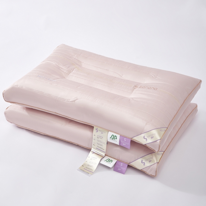 91家纺网 家纺一手货源 找家纺 拾光枕芯 2023新款米丝弹索罗娜杜邦枕头枕芯 杜邦枕豆沙色