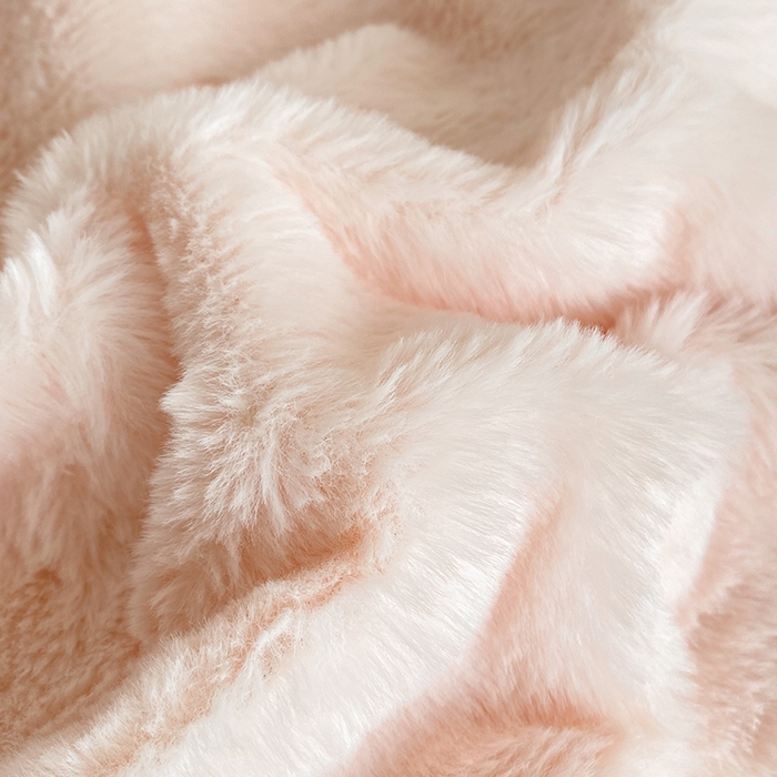 91家纺网 家纺一手货源 找家纺 澳梵 2023新款【山茶花】小香风刺绣兔兔绒牛奶绒四件 山茶花-粉灰