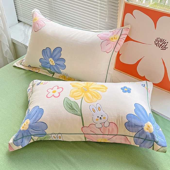 91家纺网 家纺一手货源 找家纺 （总）棉生活家纺 2023新款铂金全棉磨毛系列（AB版）单枕套