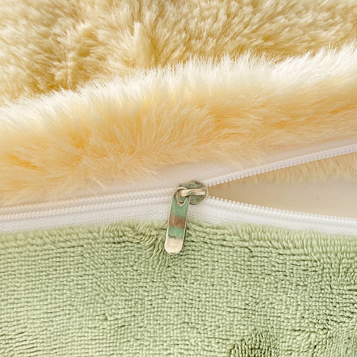 91家纺网 家纺一手货源 找家纺 澳梵 2023新款【山茶花】小香风刺绣兔兔绒牛奶绒四件 山茶花-嫩黄