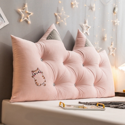 91家纺网 家纺一手货源 找家纺 （总）碧尔家居 2025新款ins风猫长条床靠背靠垫靠枕