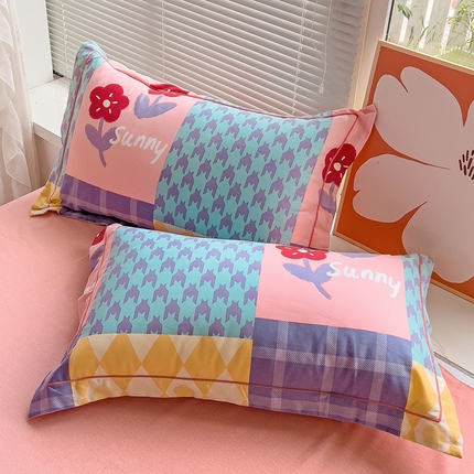 91家纺网 家纺一手货源 找家纺 （总）棉生活家纺 2023新款铂金全棉磨毛系列（AB版）单枕套