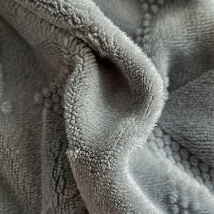 91家纺网 家纺一手货源 找家纺 澳梵 2023新款雕花牛奶绒贝壳边工艺四件套 威廉-深灰